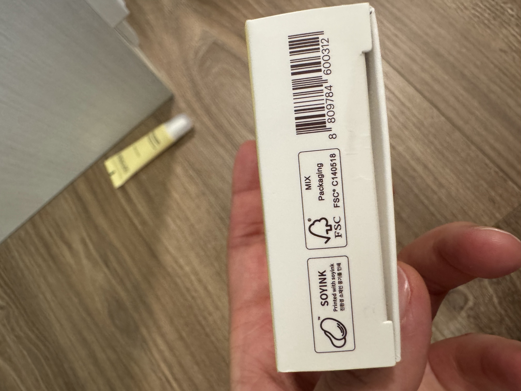 外盒底部：SOYINK、FSC C140518 與條碼 8809784600312。